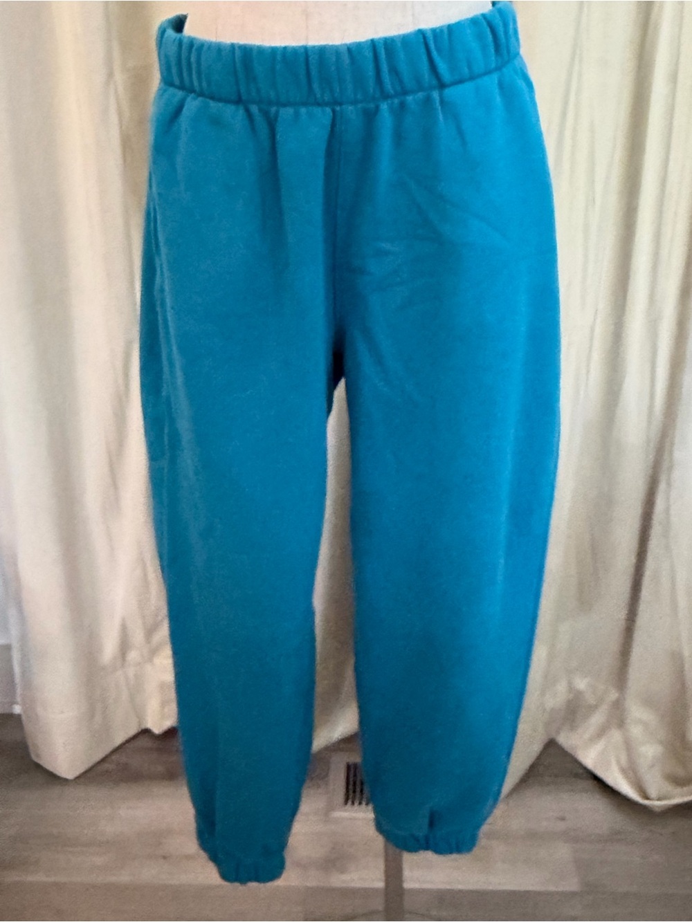 GAP large Teal Blue Elastic Waist Jogger Pants pockets worn once
